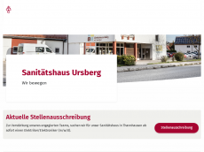 Screenshot der Domain sanitaetshaus-ursberg.de