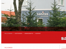 Screenshot der Domain sanitas-pritzwalk.de