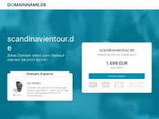 Screenshot der Domain scandinavientour.de