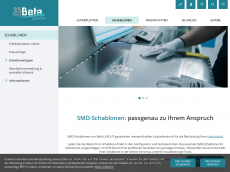 Screenshot der Domain schablone.de
