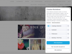 Screenshot der Domain schirin-khorram.de