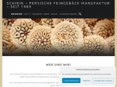 Screenshot der Domain schirin-persisches-gebaeck.de