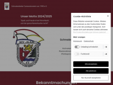 Screenshot der Domain schnakenbekercarnevalsverein.de