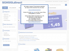 Screenshot der Domain schooldirect.de