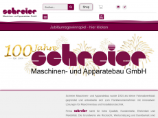 Screenshot der Domain schreier-gmbh.de