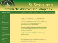 Screenshot der Domain schuetzen-allagen.de