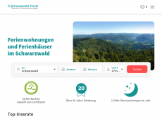 Screenshot der Domain schwarzwaldtravel.de