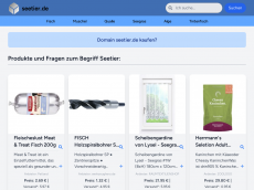 Screenshot der Domain seetier.de