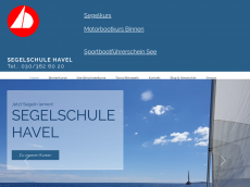 Screenshot der Domain segelschulehavel.de