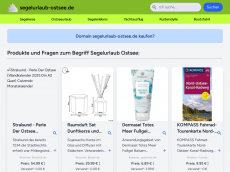 Screenshot der Domain segelurlaub-ostsee.de