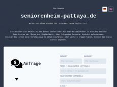 Screenshot der Domain seniorenheim-pattaya.de