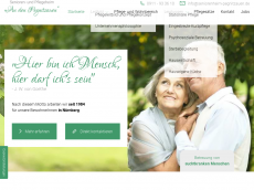 Screenshot der Domain seniorenheim-pegnitzauen.de