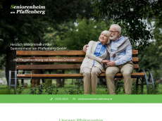 Screenshot der Domain seniorenheim-pfaffenberg.de