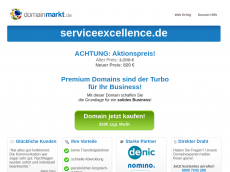 Screenshot der Domain serviceexcellence.de