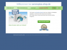 Screenshot der Domain serviceplus-shop.de