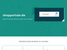 Screenshot der Domain shopportale.de