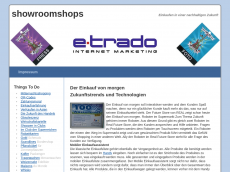 Screenshot der Domain showroomshops.de