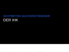 Screenshot der Domain sichtbeton-sv.de