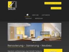 Screenshot der Domain sihler-farbe-putz.de