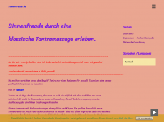 Screenshot der Domain sinnenfreude.de