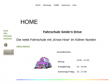 Screenshot der Domain smile-n-drive.de