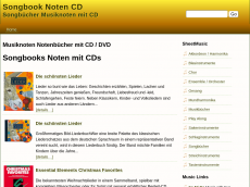 Screenshot der Domain songbook-noten-cd.de