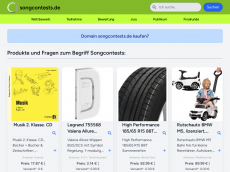 Screenshot der Domain songcontests.de