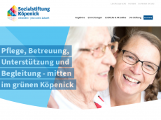 Screenshot der Domain sozialstiftung.de