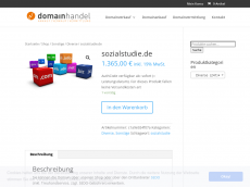 Screenshot der Domain sozialstudie.de