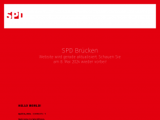 Screenshot der Domain spd-bruecken.de