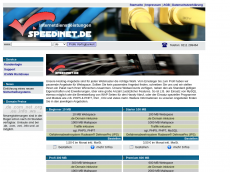 Screenshot von speedinet.de