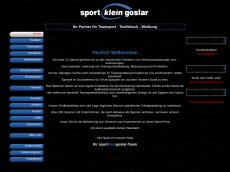 Screenshot der Domain sportkleingoslar.de