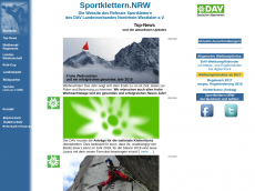 Screenshot der Domain sportklettern-nrw.de