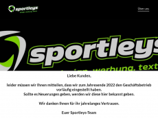 Screenshot der Domain sportleys.de
