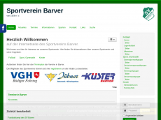 Screenshot der Domain sportverein-barver.de