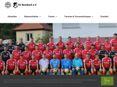 Screenshot der Domain sportverein-bombach.de