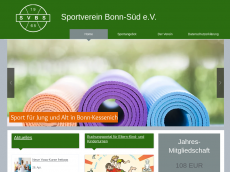 Screenshot der Domain sportverein-bonn-sued.de