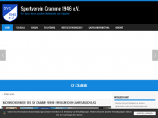 Screenshot der Domain sportverein-cramme.de