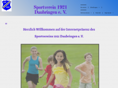 Screenshot der Domain sportverein-daubringen.de