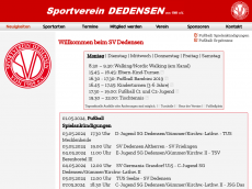 Screenshot der Domain sportverein-dedensen.de