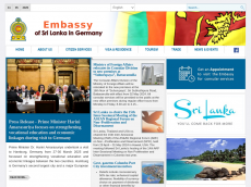Screenshot der Domain srilankageneralkonsulat.de