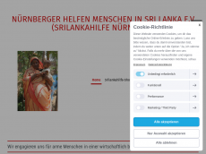 Screenshot der Domain srilankahilfe-nuernberg.de