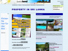 Screenshot der Domain srilankaimmobilien.de