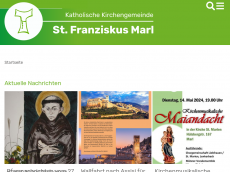 Screenshot der Domain st-marien-marl.de