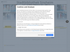 Screenshot der Domain stadtbibliothek-sinsheim.de
