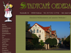 Screenshot der Domain stadtcafe-oederan.de