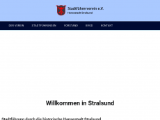 Screenshot der Domain stadtfuehrerverein-stralsund.de