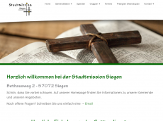 Screenshot der Domain stadtmission-siegen.de