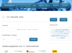 Screenshot der Domain stellenmarkt-logistik.de