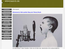 Screenshot der Domain stimmwerck.de